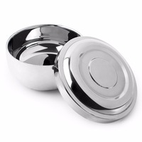QSHAVE mydło do golenia ze stali nierdzewnej miska podwójna krawędź Razor stojak na szczotki do klasycznego bezpieczeństwa it krem do golenia miska 11x6.8x6.3 cm 6